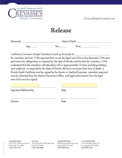 Release Form